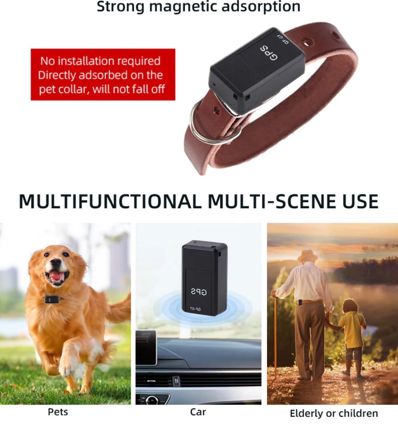 GPS Tracker With Location, Audio Recording