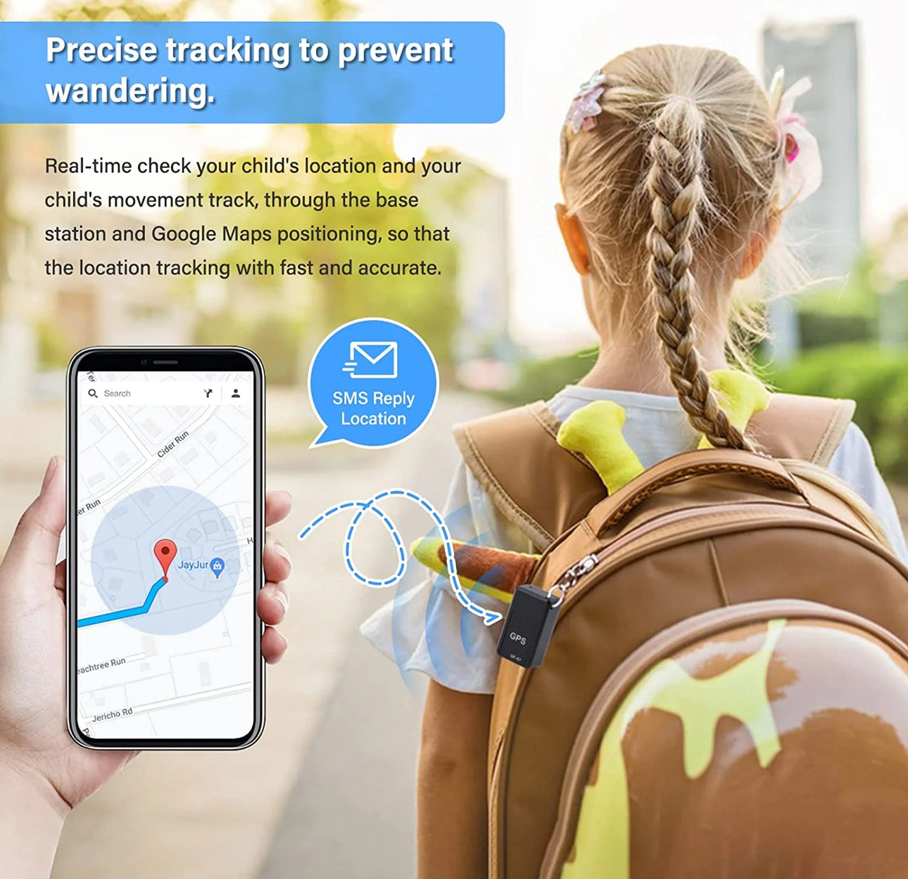 GPS Tracker With Location, Audio Recording