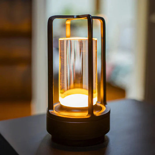 Elegance: Modern Crystal LED Table Lamp with Touch Control,
