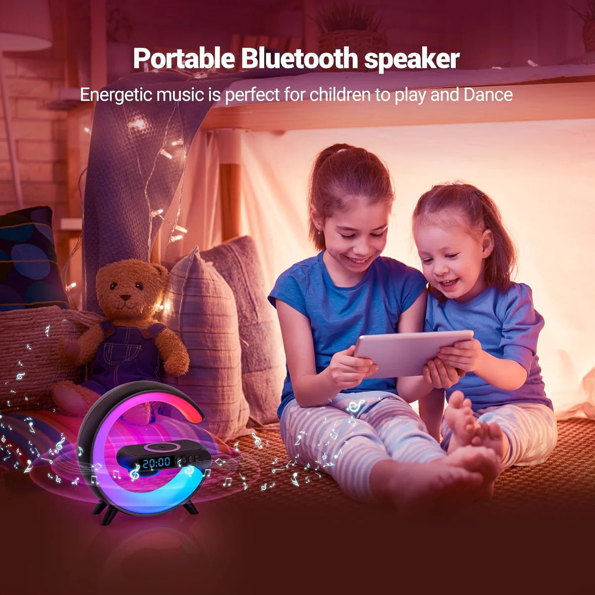 GoobleMini: G-Shaped RGB Atmosphere Lamp with Bluetooth Speaker