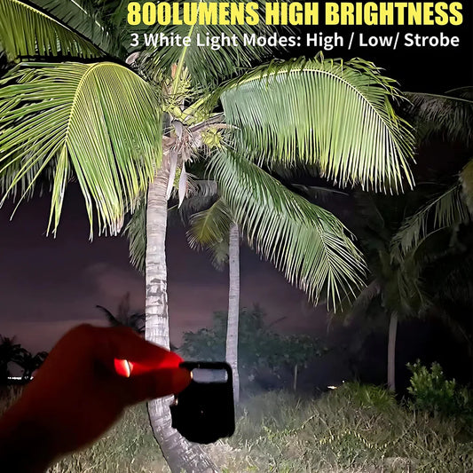 Lumi: Magnetic Keychain Mini LED Torch with Hook, Type-C port, Bottle Opener & Kickstand