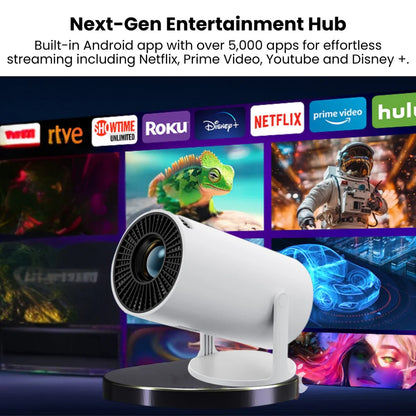 Zenith: Portable WiFi-Enabled HD Smart Projector with 4K