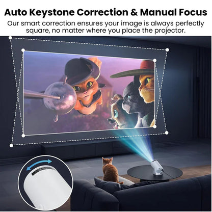 Zenith: Portable WiFi-Enabled HD Smart Projector with 4K
