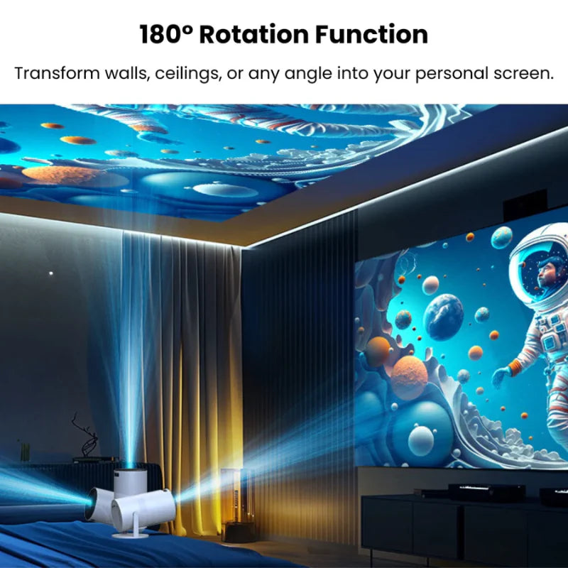 Zenith: Portable WiFi-Enabled HD Smart Projector with 4K
