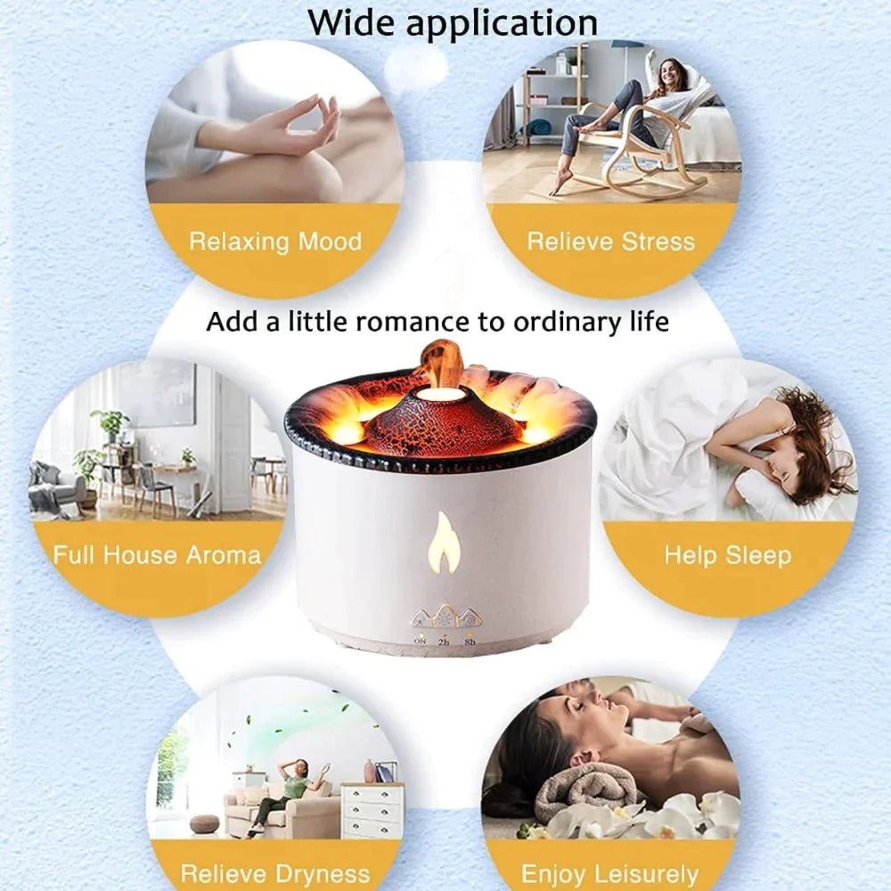 Essence: Enchanting Volcano Humidifier & Aromatherapy Diffuser