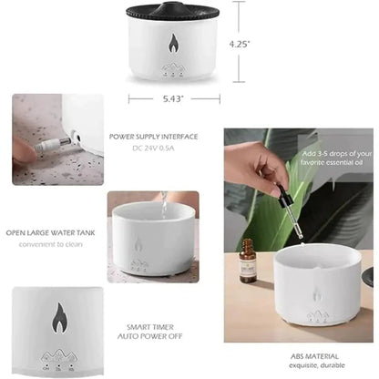 Essence: Enchanting Volcano Humidifier & Aromatherapy Diffuser